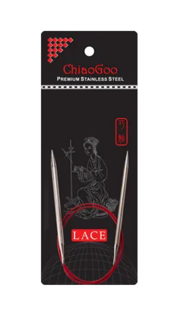 Круговые металлические спицы ChiaoGoo Red Lace, 60 см