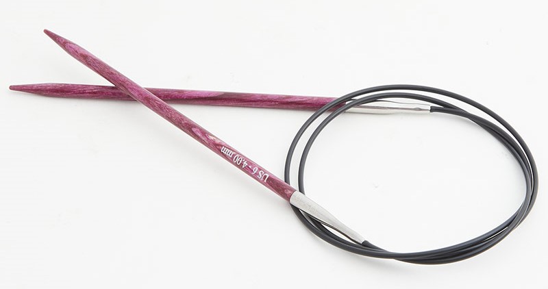 Круговые деревянные спицы KnitPro Dreamz на леске 80 см. 4 мм. Арт. 200268