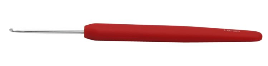 Алюминиевый крючок KnitPro Waves с мягкой ручкой. 2 мм. Арт.30901