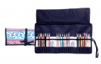 Мягкий органайзер для съемных спиц KnitPro Navy, 37х20см. Арт.12091
