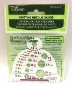Измеритель диаметра спиц Clover, 20 размеров от 2 до 15 мм