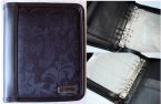 Папка на кольцах с файлами для съемных спиц KnitPro Deluxe black ring binder case. Арт.10704