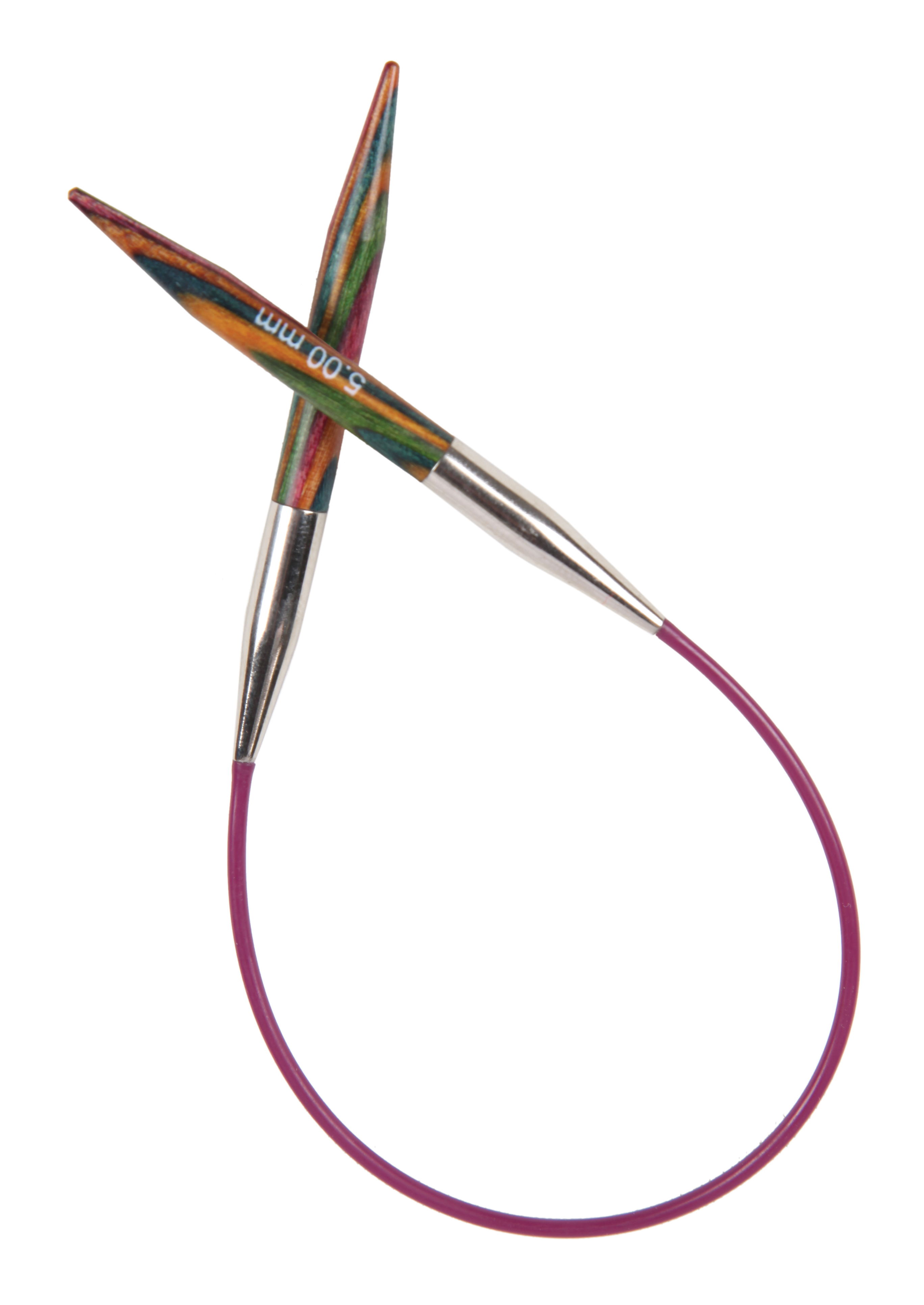 Круговые деревянные спицы KnitPro Symfonie Wood, 25 см. 4,5 мм. Арт. 20989