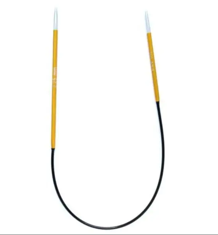 Круговые металлические спицы KnitPro Zing, 25 см, 2,25 мм. Арт. 47051