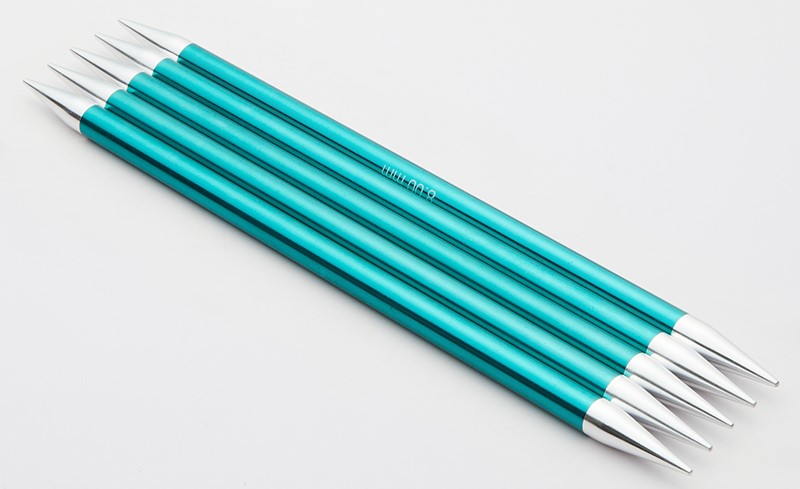 Чулочные металлические спицы Knit Pro Zing, длина спицы 20 см. 8 мм. Арт.47046