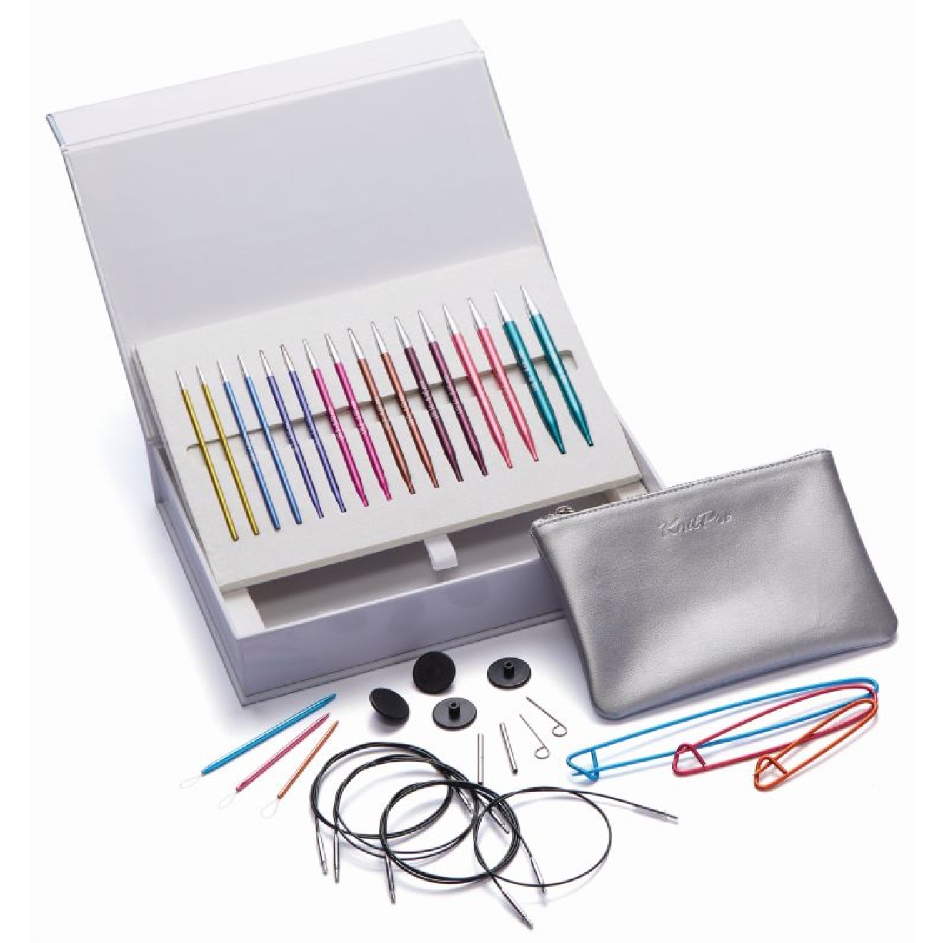 Подарочный набор съемных металлических спиц KnitPro Zing Melodies of life Арт.47412