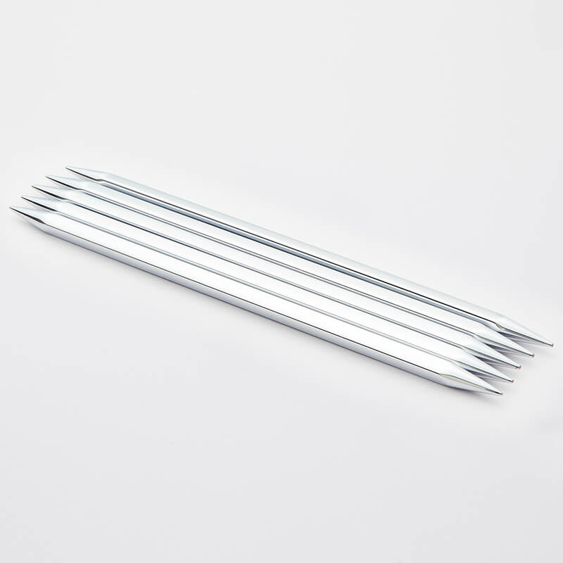 Чулочные металлические спицы Knit Pro Nova Cubics длина спицы 15 см. 3,75 мм. Арт.12108