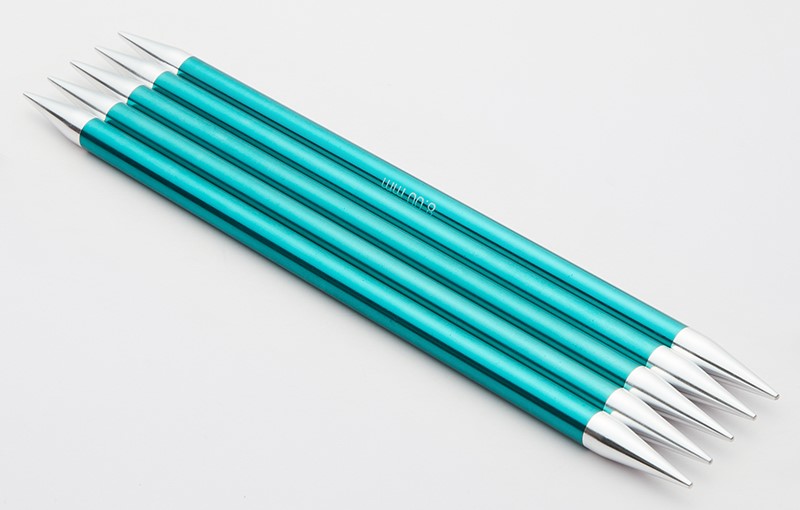 Чулочные металлические спицы Knit Pro Zing, длина спицы 15 см. 8 мм. Арт.47016