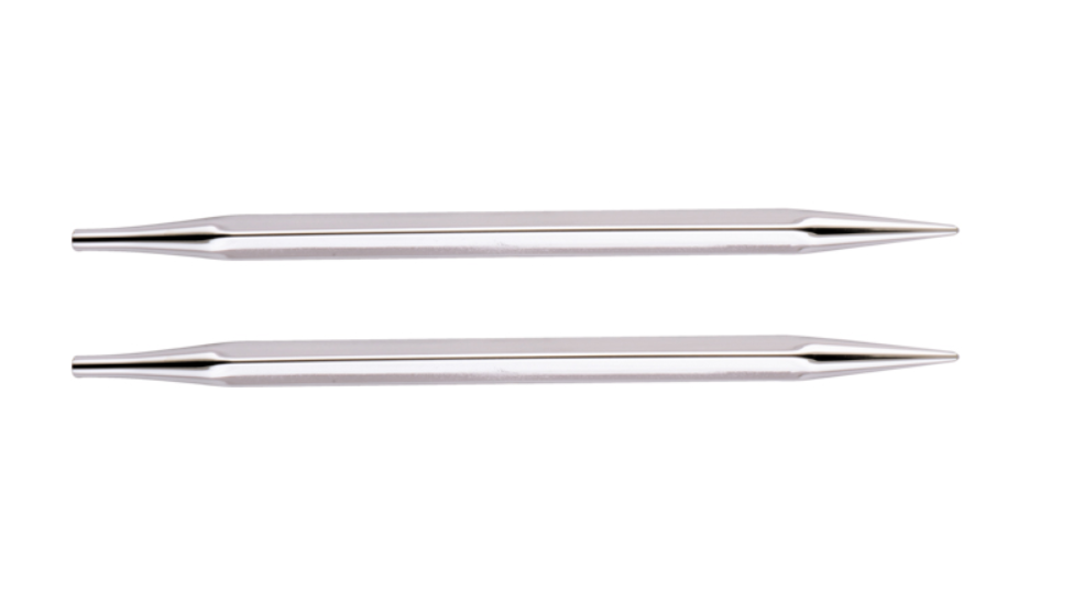 Съемные металлические спицы без лески KnitPro Nova Cubics, 2 шт, стандартной длины. 7 мм. Арт.12327