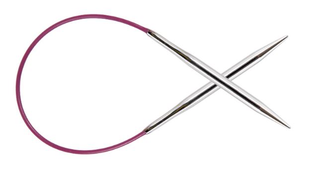 Круговые металлические спицы KnitPro Nova, 25 см. 3,25 мм. Арт.10976