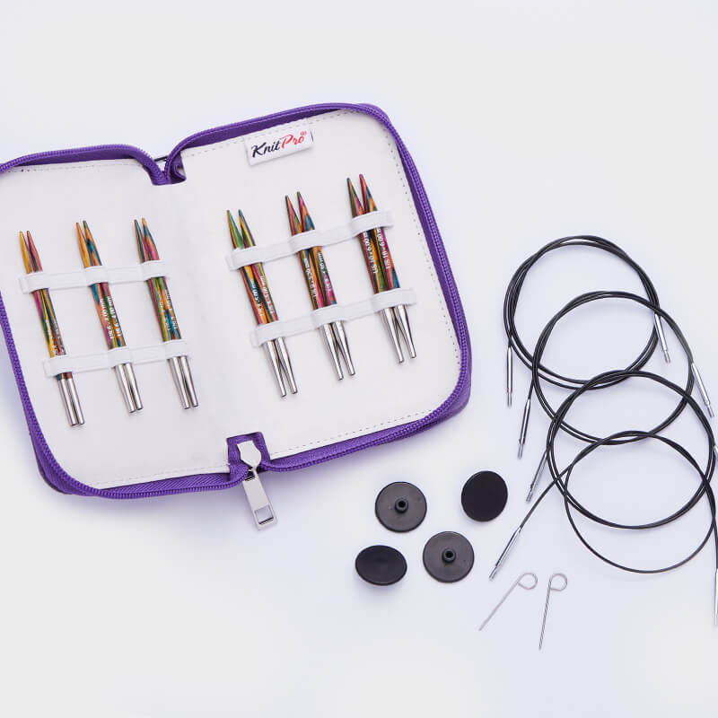 Набор съемных укороченных деревянных спиц KnitPro Symfonie Deluxe. Арт.20662