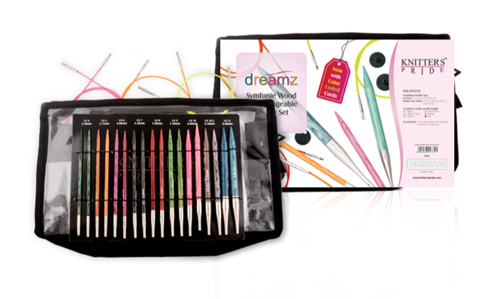 Набор съемных деревянных спиц стандартной длины KnitPro Symfonie dreamz deluxe. Арт.90802