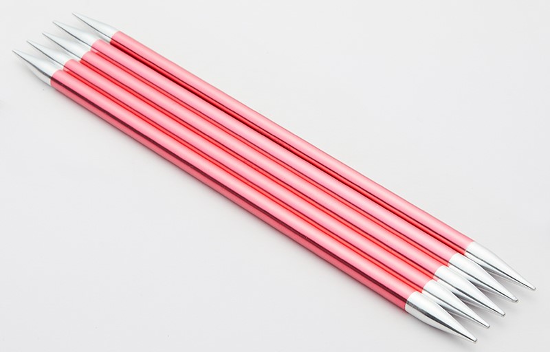 Чулочные металлические спицы Knit Pro Zing, длина спицы 20 см. 6,5 мм. Арт.47044